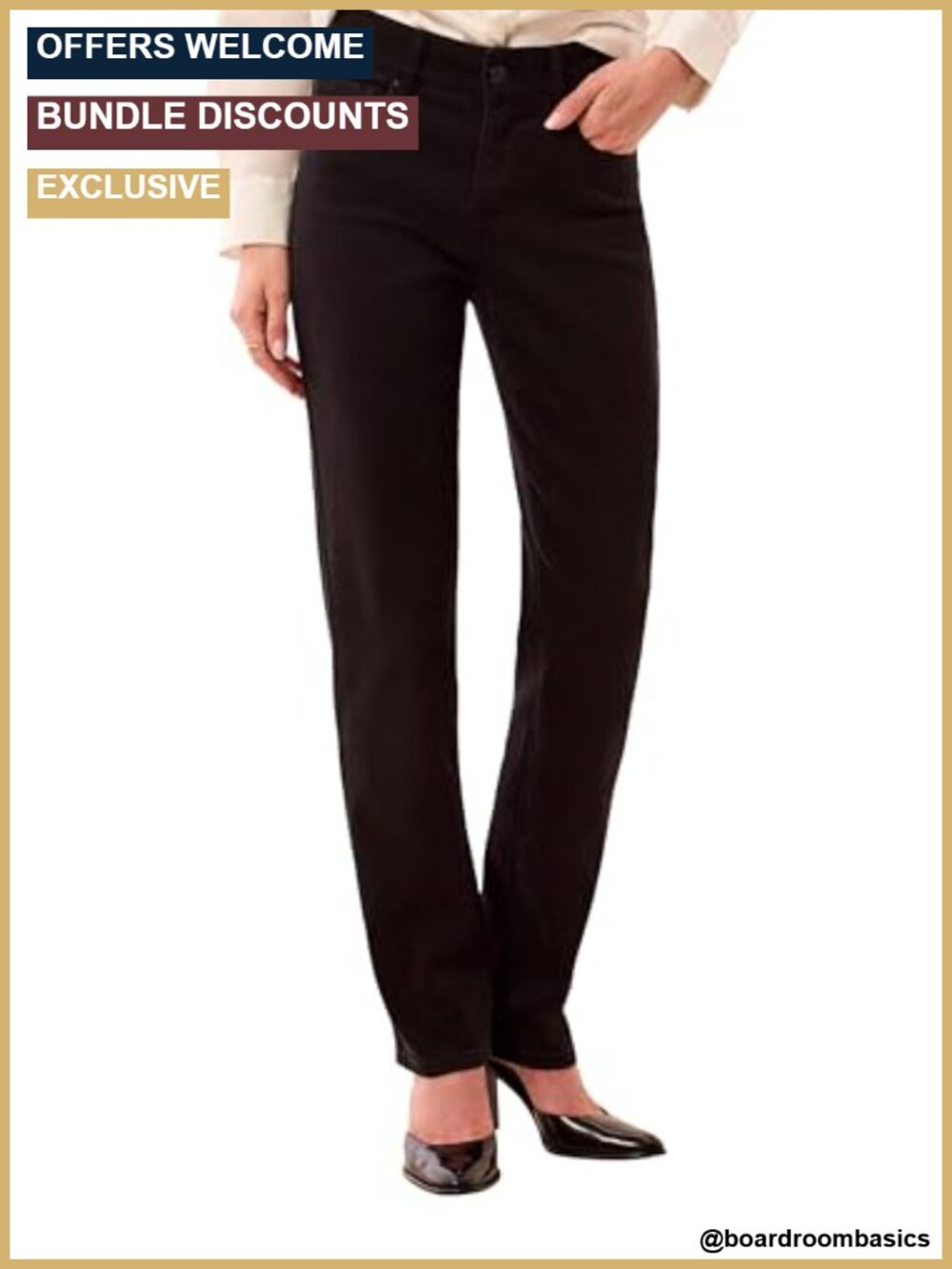 Women's Curvy Straight Fit Mid Rise Stretch Jeans, 5-Pocket